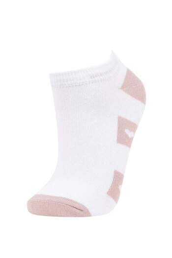 DeFacto Women's 3-Piece Cotton Booties Socks B6032Axns