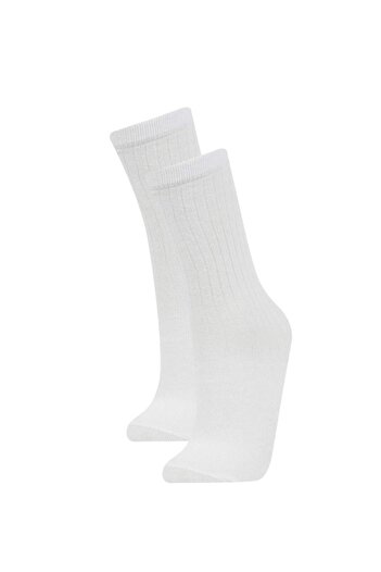 DeFacto Girl's 2-Piece Cotton Long Socks C2921A8Ns