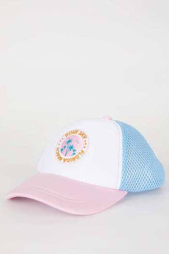 DeFacto Girl's Embroidered Gabardine Baseball Basketball Cap B7584A824SM