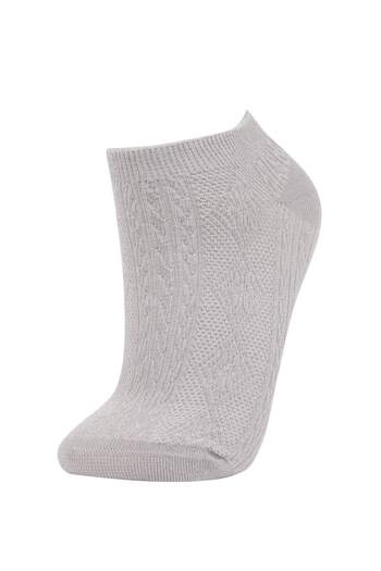 DeFacto Women's 5-Piece Cotton Booties Socks B6042Axns