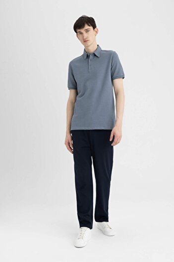 DeFacto Slim Fit κοντομάνικο μπλουζάκι Polo C4136ax24sm