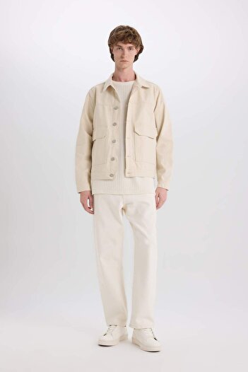 DeFacto Slim Fit Seasonal Spring Jean Jacket with Buttons and Pockets B8155Ax24Sp