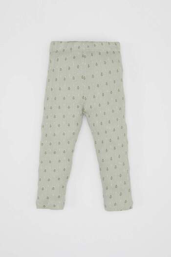 DeFacto Baby Girls Pajamas Set Floral Long Sleeve Top with Elastic Waist Long Bottom C0656A524Sp