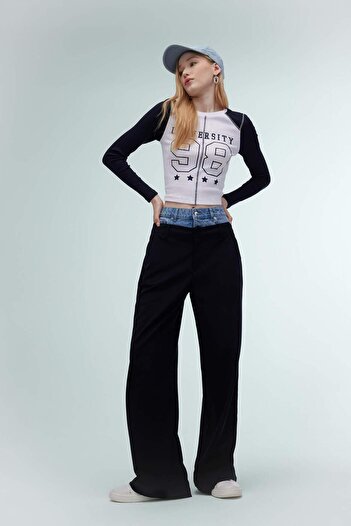 DeFacto Coool Wide Leg Wide Leg High Waist Palazzo Pants C2624Ax24Sp