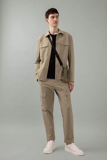 DeFacto Jogger Summer Fabric Pants with Cargo Pockets All Direction Stretching Drawstring Straight Leg B6580Ax24Sp