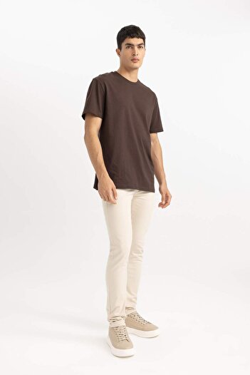DeFacto Παντελόνι Gabardine Chino Canvas Slim Fit Slim Fit με τσέπες στο πόδι B2089ax24sp