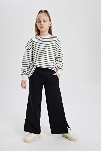 DeFacto Girl's Wide Leg Wide Slit Leg Trousers C0310A824Sm