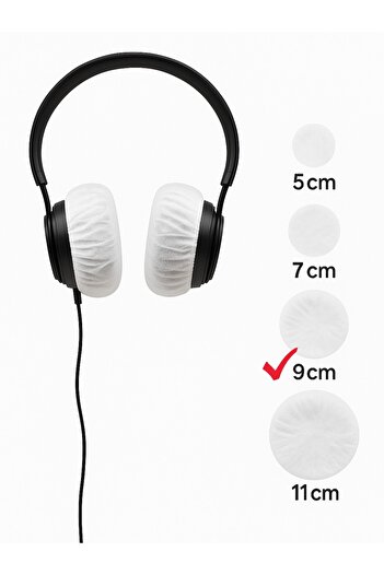white guard Ltd Edt. Disposable Earphone Cover, Earphone Case, Shoe Covers (Pack of 100) 9 cm (L) White, 50 Gsm