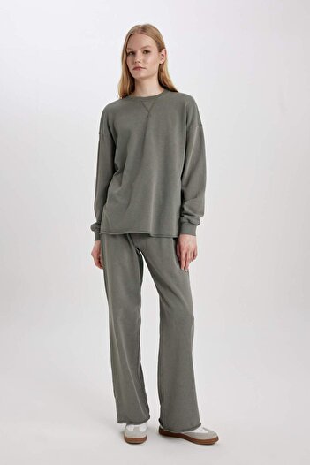 DeFacto Wide Leg Washed Faded Effect Sweatpants C2818Ax24Sp