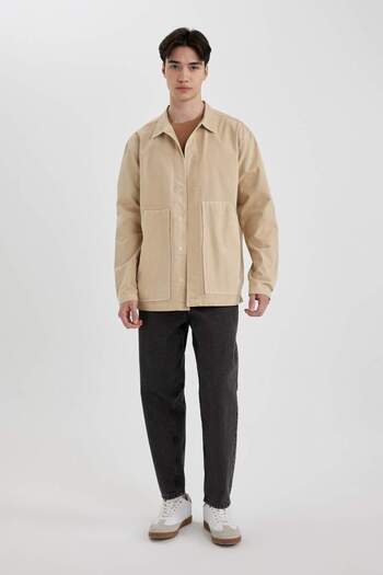 DeFacto Relax Fit Cotton Long Sleeve Shirt B5905Ax24Sp