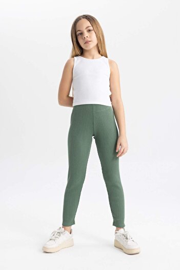 DeFacto Girl's Ribbed Long Tights - B6403A824Sm