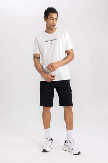 DeFacto DeFactoFit NBA Milwaukee Bucks Standard Fit Crew λαιμόκοψη κοντομάνικο μπλουζάκι B3909AX24SP