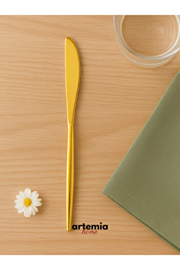 DMR LİFE New Vega Gold Cutlery Set 30 Pieces for 6 People