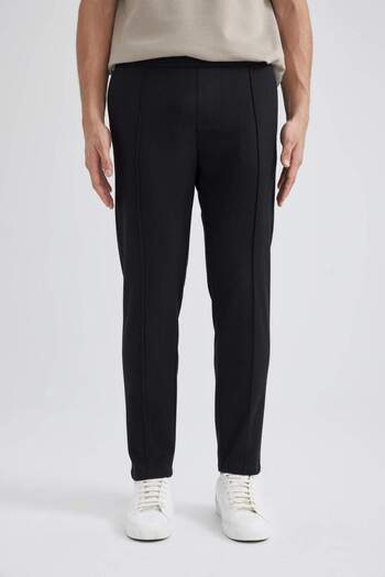 DeFacto Crop Pants Gyapjú megjelenésű egyenes szárú B1990AX23WN