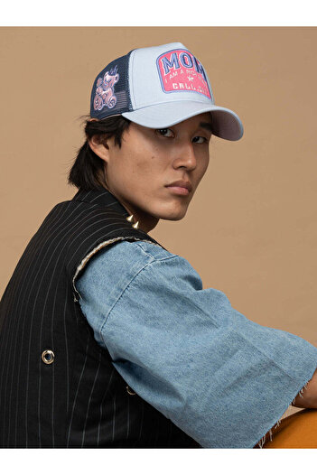 RustandRich Blue Motto Collection Γυναικείο Ανδρικό Καπέλο Trucker - Mom