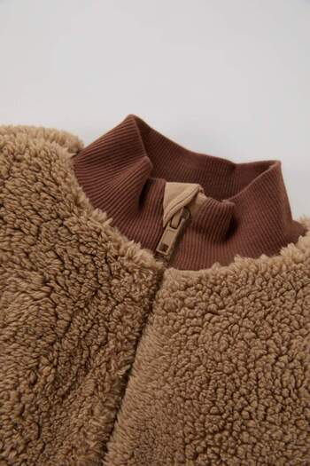 DeFacto Baby Boy Zippered Collar Plush Vest B2177a523wn