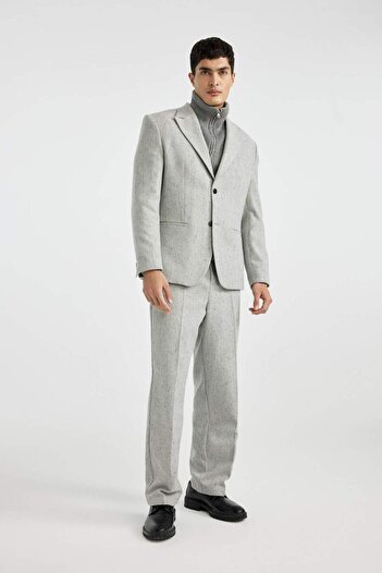 DeFacto Classic Trousers Wide Leg Basic Plain Wide Wide Leg B9492Ax23Wn