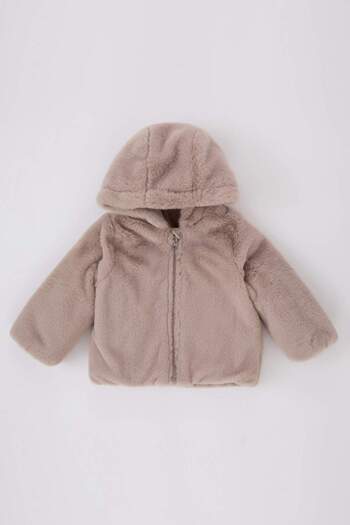 DeFacto Baby Girl kapucnis plüss kabát A2467A523AU