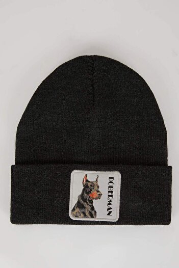 DeFacto Men's Woven Label Beret R7041Az23Wn