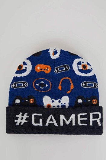 DeFacto Boy's Patterned Knitwear Beanie A5466A823Wn