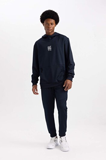 DeFacto DeFactoFit İnce Sporcu Jogger Eşofman Altı Slim Fit Dar Kesim Beli Bağcıklı Lastikli Paça Cepli Ağır
