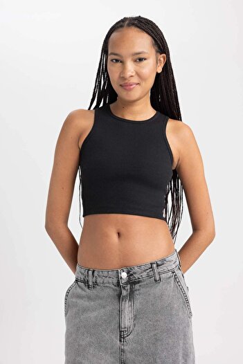 DeFacto Fitted Halter Yaka Atlet B0658AXNS