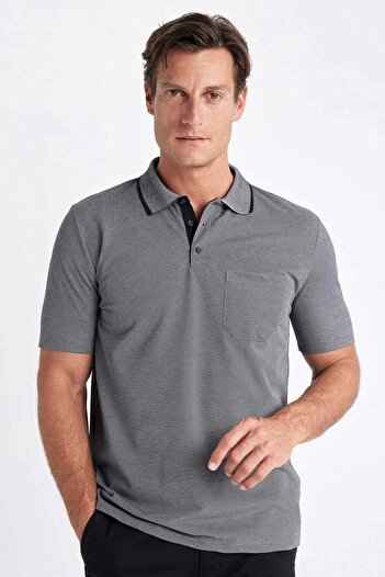 DeFacto Regular Fit Cotton Short Sleeve Polo T-Shirt X7133Az23Sm