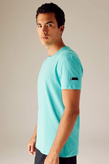 DeFacto Defactofit Standard Fit Crew Neck Printed Short Sleeve 100% Cotton T-Shirt A5825Ax23Sm