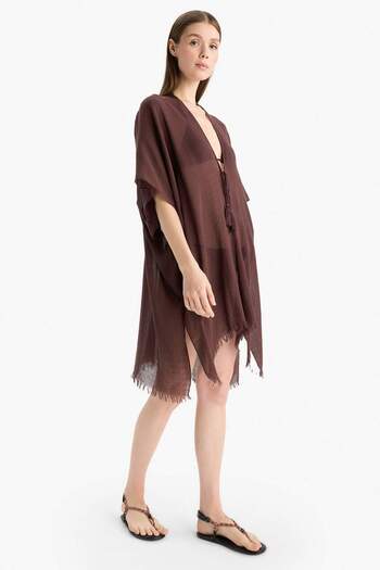DeFacto Fall in Love Regular Fit 100% βαμβακερό κιμονό Z0696AZ23SP