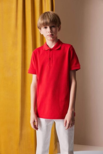 DeFacto Boy's Pique Short Sleeve Basic Polo T-Shirt K1689A623Sm