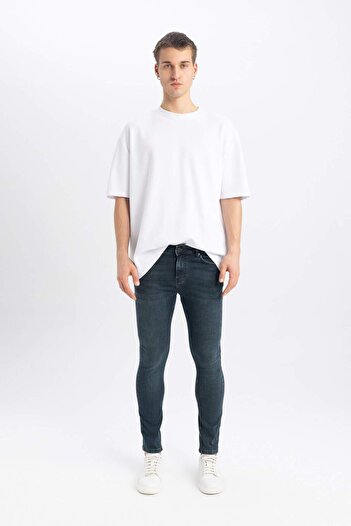 DeFacto Super Skinny Ekstra Dar Kalıp Normal Bel Ekstra Dar Paça Jean Pantolon Z6298AZ23SP