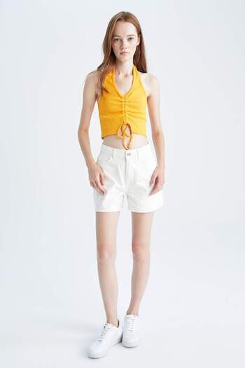 DeFacto Coool Fitted Ribbed Camisole Undershirt Y7382Az22Hs