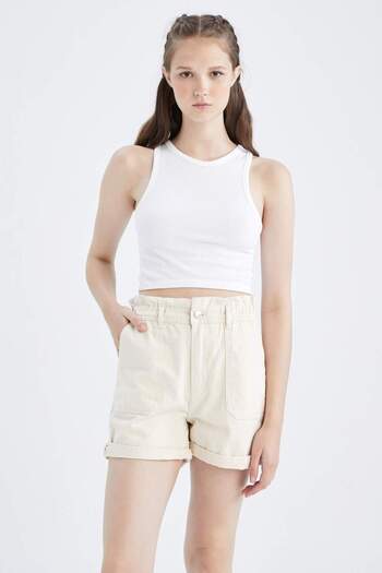 DeFacto Coool Regular Fit 100% Cotton Shorts Y7876Az22Sm