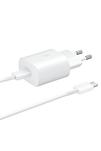 Samsung Original Samsung 25W Power Adapter EP-TA800EBE With USB-C To USB-C Cable, Super Fast Charging