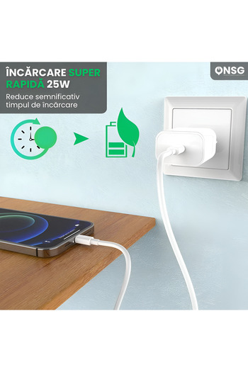 Samsung Original Samsung 25W Power Adapter EP-TA800EBE With USB-C To USB-C Cable, Super Fast Charging