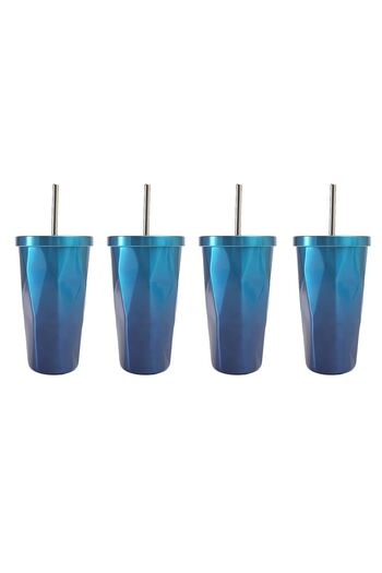 Weather Forecast 4 Pieces Steel Cane 500 ml Cold Hot Drink Thermos Flask cin342mv-4
