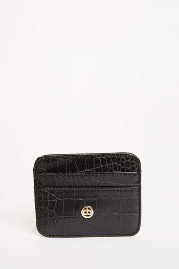 DeFacto Women's Faux Leather Croco Card Holder W2526Azns