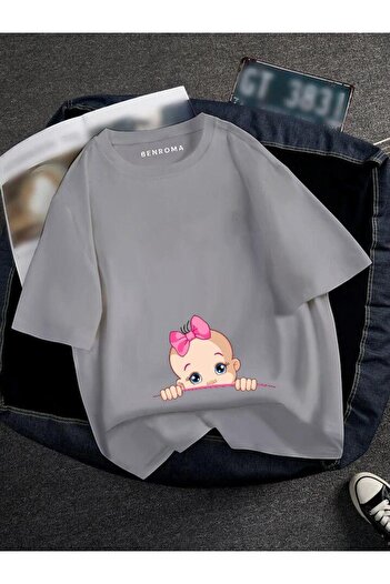 BENROMA Pregnant Printed T-Shirt