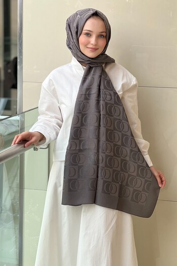 Imannoor 3001 Checkerboard Pattern Naia Cotton Shawl