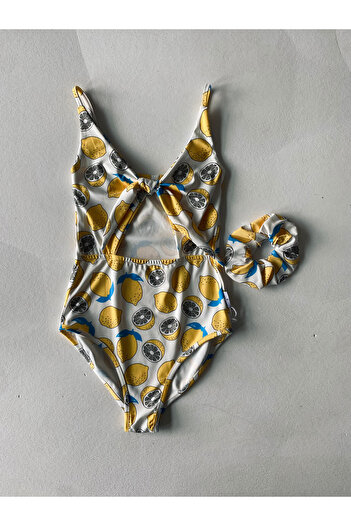 rg kidsstore Uv Protection Young Girls Strap T-Shirt Swimsuit_Rg3402