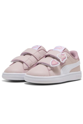 Puma Smash 3.0 Badges V Inf 397287 Orthopedic Baby Kids Sports Shoes Pink