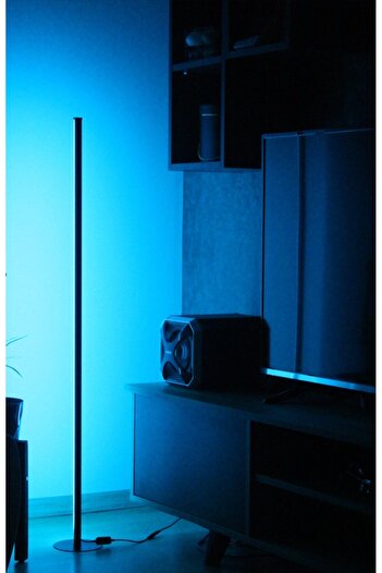 ÖZER LİGHT Premium Köşe Dekoratif Led Lambader 120 cm - Rgb Kumandalı 16 Renk Ayaklı Lambader