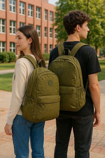 citycenterfashion Unisex Crinkle αδιάβροχο ύφασμα μεγάλου μεγέθους Πολυδιαμέρισμα Σχολικό και ταξιδιωτικό σακίδιο πλάτης Cty-lbn-102