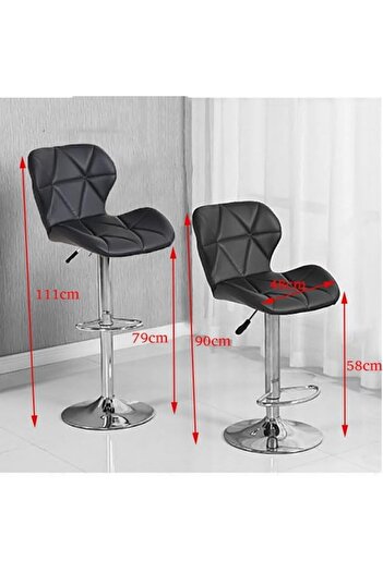 MAPLE HOME DECORATION Swivel High Chair Bar Stool Adjustable Up Down Office Restaurant White 1 Pc