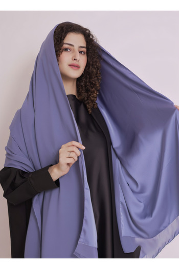 outline Silk-lined Salam dress - Sky Blue