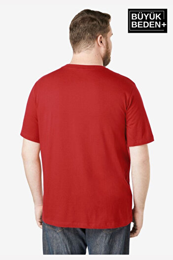 Superlife Men's Plus Size L.V. Est Belle Printed Crew Neck T-Shirt Spr25Bt910