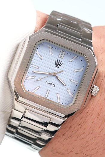 WATCHOFROYAL Kratos Silver Turquoise Steel Wrist Watch