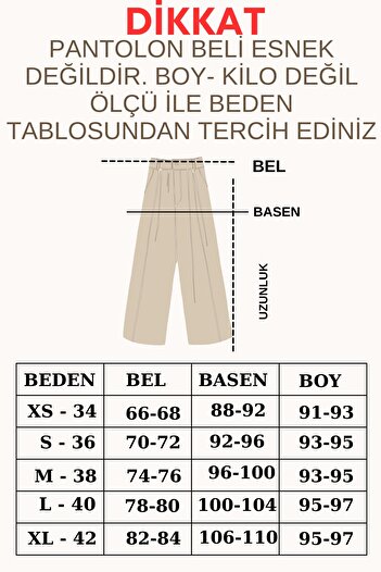 trendalisse Premium Quality Tok Fabric Belted White Carrot Pants