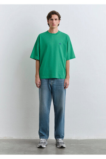 Mavi Πλήρης λαιμόκοψη Πράσινο Basic T-Shirt Oversize / Φαρδιά κοπή 0611931 -71704