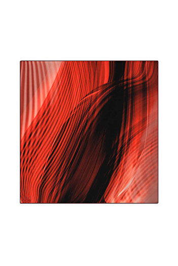 Bursa İpek Rainbow Patterned Sura Silk Scarf - Red